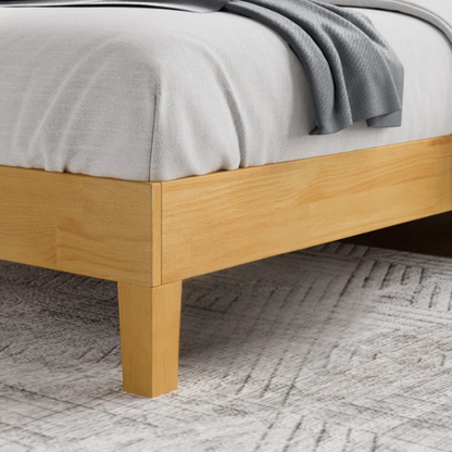 Premium Solid Wood Low Profile Platform Bed – Full/Double Size with Sleek, Modern Design and Lasting Durability
