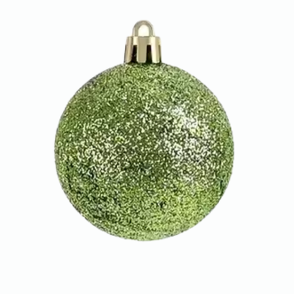 Green Christmas Ball Ornaments – 24-Piece Set, Shatterproof Holiday Decorations (Available in 3 cm, 4 cm, and 6 cm)