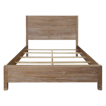 Rustic Farmhouse Aesthetic 4-Piece Queen Bedroom Set in Solid Wood – Charming and Durable
