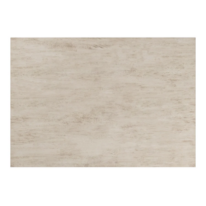 Solid Wood Rectangular Dining Table with Two Drawers – Distressed Finish, Rubberwood Construction, and Organized Storage