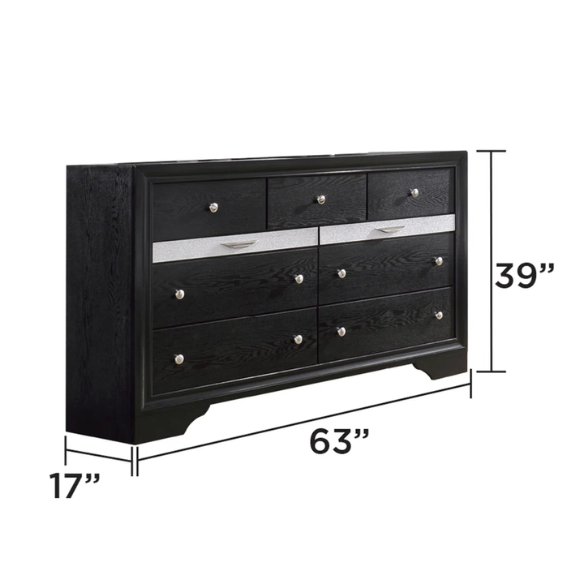 Elegant Full Size 5-Piece Bedroom Set – Featuring a Beautifully Crafted Headboard and Two Functional Storage Drawers for Added Convenience