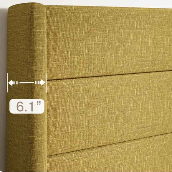 Luxurious Linen Upholstered Hydraulic Lift-Up Storage Platform Bed – Full/Double Size with Sleek Design & Maximized Space