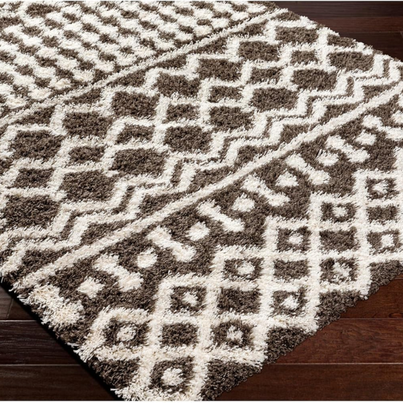 Soft Cozy Woven Shag Bohemian Tribal Area Rug