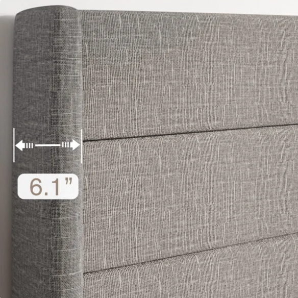 Luxurious Linen Upholstered Hydraulic Lift-Up Storage Platform Bed – Full/Double Size with Sleek Design & Maximized Space