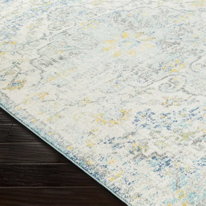 Timeless Traditional Woven Area Rug – Machine-Woven Polypropylene, Medium Pile, Durable and Easy to Clean