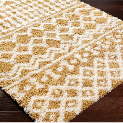 Soft Cozy Woven Shag Bohemian Tribal Area Rug