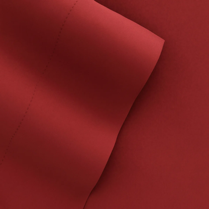 Burgundy Deep Pocket Microfiber Sheet Set – 4-Piece Soft, Wrinkle-Free Bedding with Pillowcases