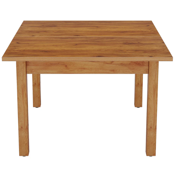 Square Dining Table with Solid Wood Legs for 4 – Perfect for Small Kitchens & Dining Rooms, 39.43-inch Durable Table for Intimate Meals, Game Nights, and More
