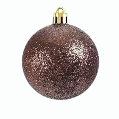 Brown Christmas Ball Ornaments – 24-Piece Set, Shatterproof Holiday Decorations (Available in 3 cm, 4 cm, and 6 cm)