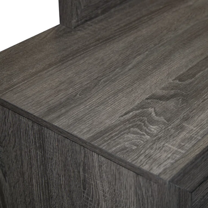 Rustic Gray Wooden 3-Piece Full Double Size Bedroom Set – Charming Design with Sturdy Craftsmanship and Timeless Appeal