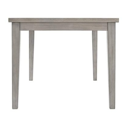 Gray Rectangular Dining Table – Modern Farmhouse Charm with Reclaimed Wood Look
