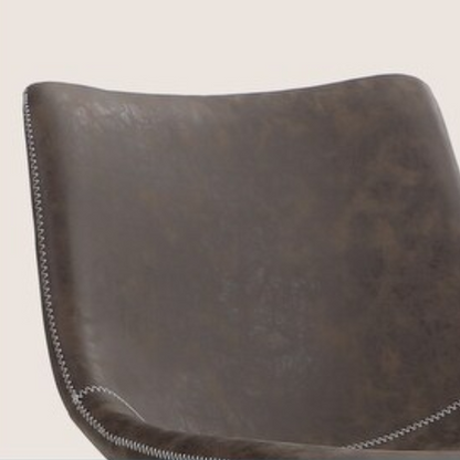 Square PU Leather Counter Height Bar Stools with Backrest – Set of 2 | Vintage-Inspired, Comfortable, and Easy to Assemble