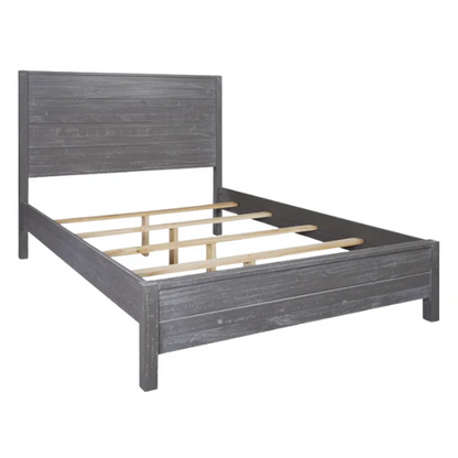 2-Piece Queen Panel Bedroom Set – Rustic Chic Design in 100% Solid Pine Wood from Sustainable Forests