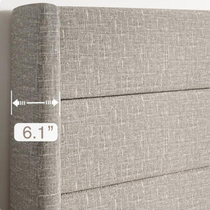 Luxurious Linen Upholstered Hydraulic Lift-Up Storage Platform Bed – Full/Double Size with Sleek Design & Maximized Space