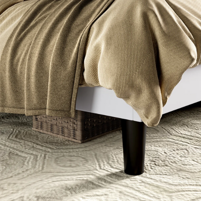 Luxurious King Size Upholstered Velvet Platform Bed with Modern Wingback Headboard – Heavy-Duty Steel Frame, No Box Spring Needed, and Ample Under-Bed Storage
