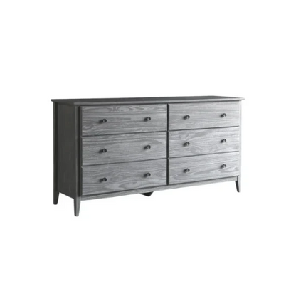Brushed Wooden Full Double Size Bed and Bedroom Set – Elegant Design with Sturdy Construction and Rustic Charm