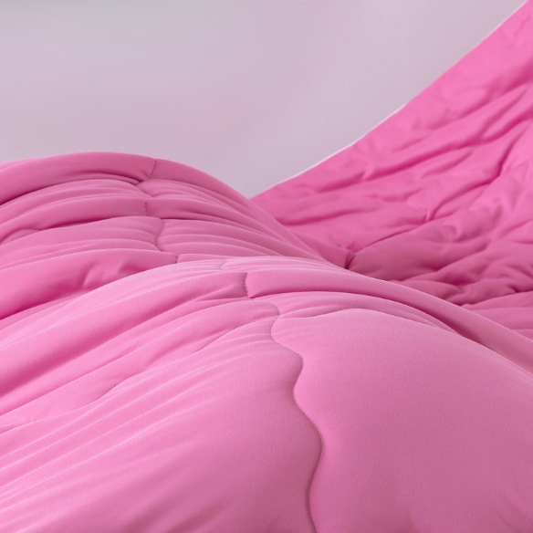 Ultra-Soft Comforter Set – Jersey Knit, Breathable, and Fluffy with Lightweight Down Alternative & Matching Pillowcase