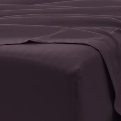 Purple Deep Pocket Microfiber Sheet Set – 4-Piece Soft, Wrinkle-Free Bedding with Pillowcases