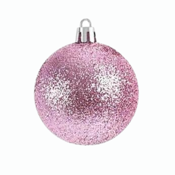 Pink Christmas Ball Ornaments – 24-Piece Set, Shatterproof Holiday Decorations (Available in 3 cm, 4 cm, and 6 cm)
