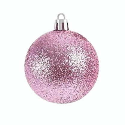 Pink Christmas Ball Ornaments – 24-Piece Set, Shatterproof Holiday Decorations (Available in 3 cm, 4 cm, and 6 cm)