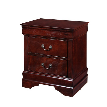 Timeless 6-Piece Cherry Wood Sleigh Bedroom Set with Elegant Curves and Sophisticated Finish