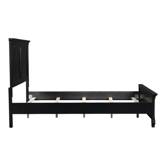 Classic King Size Solid Wood Platform Bed with Timeless Design and Sturdy Construction