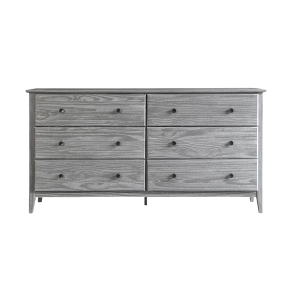 Brushed Wooden Full Double Size Bed and Bedroom Set – Elegant Design with Sturdy Construction and Rustic Charm