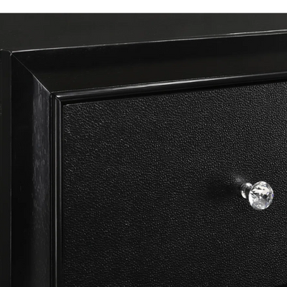 LED-Lit Black Framed 3-Piece Twin Bedroom Set – Modern, Stylish, & Illuminated Design