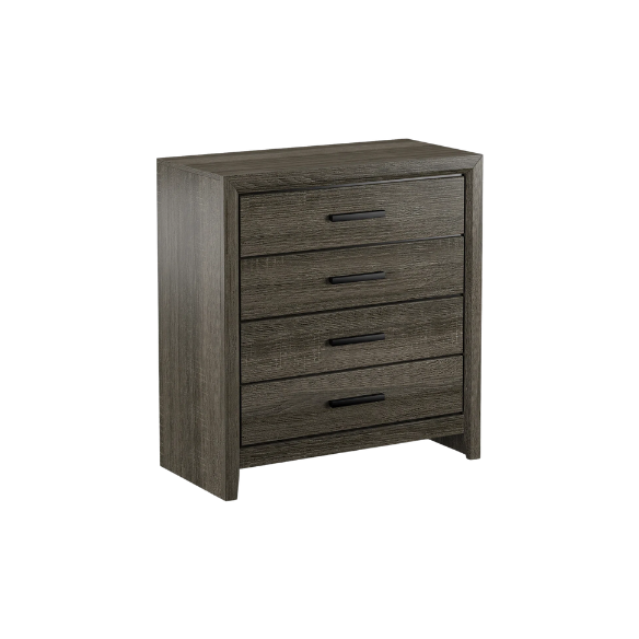 Smoky Grey Wooden Rustic 6-Piece Full Double Size Bedroom Set – Timeless Design with Sturdy Construction and Warm, Vintage Appeal