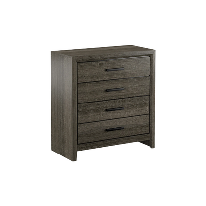Smoky Grey Wooden Rustic 6-Piece Full Double Size Bedroom Set – Timeless Design with Sturdy Construction and Warm, Vintage Appeal