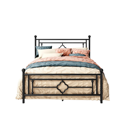 Durable Metal Platform Bed – Full Double Size with Sturdy Frame and Modern Design