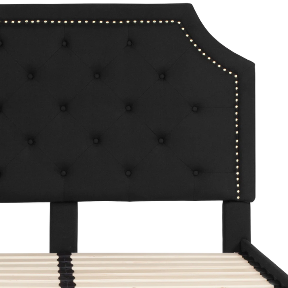 Elegant Button Tufted Upholstered Platform Bed Frame – Full Double Size with Modern Design