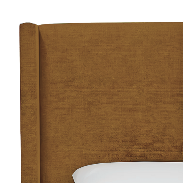 Cozy and Sleek Modern Queen Size Upholstered Wingback Bed