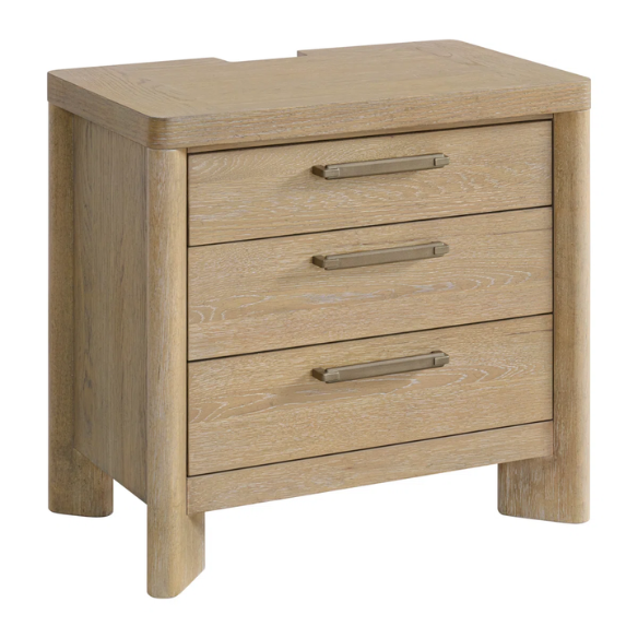 Sand Dune Queen Bedroom Set – Coastal-Inspired Panel Bed, Dresser, 2 Nightstands, and Chest with Rustic Charm