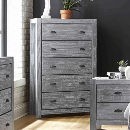 Elevate Your Bedroom with a 5-Piece King Bedroom Set – Solid Wood Construction, Ample Storage, and Timeless Sophistication at a Steal