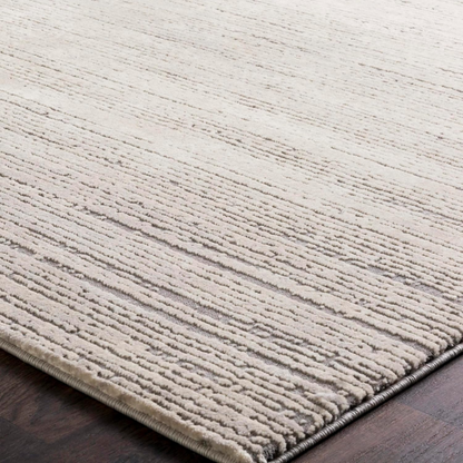 Modern Abstract Gray Area Rug – Stain-Resistant, High-Low Pile, Distressed Ivory Hues for a Relaxed, Stylish Touch