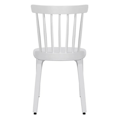 Solid Wood Slat Back Windsor Dining Chairs (Set of 2) – Sturdy, Eco-Friendly Construction with Ergonomic Backrest & Adjustable Foot Pads