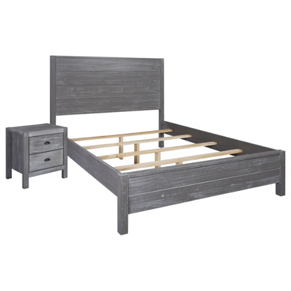 Stylish Wooden Twin 2-Piece Bedroom Set: Elegant Design for Cozy and Functional Spaces
