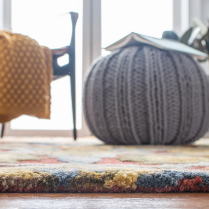 Tufted Wool Area Rug – Luxurious Floral Design