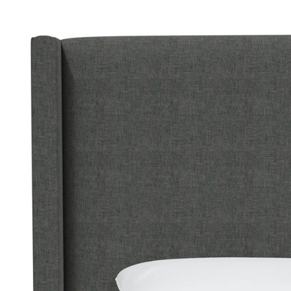 Cozy and Sleek Modern Queen Size Upholstered Wingback Bed