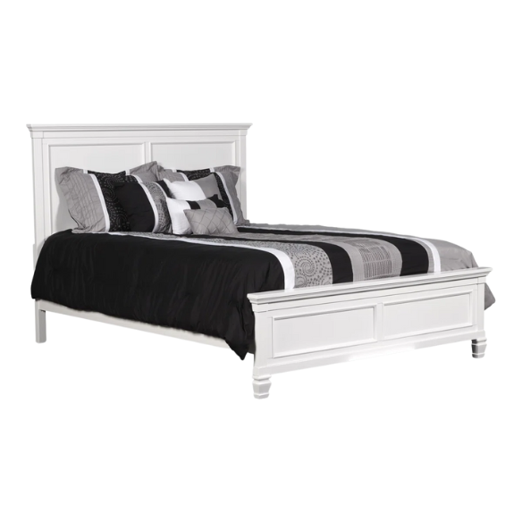 Classic King Size Solid Wood Platform Bed with Timeless Design and Sturdy Construction