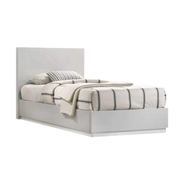 Contemporary Elegance: Sleek Twin Bed for Modern Living