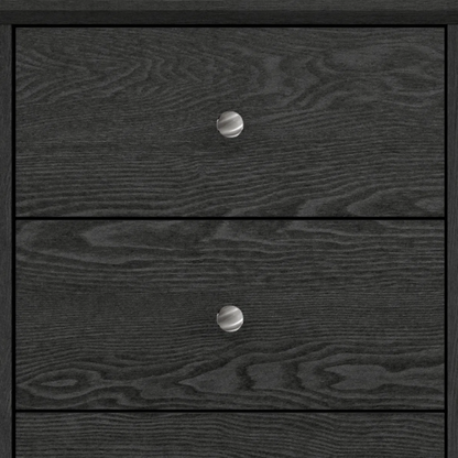 Modern 6-Drawer Double Dresser with Angled Sled Legs and Round Metal Hardware