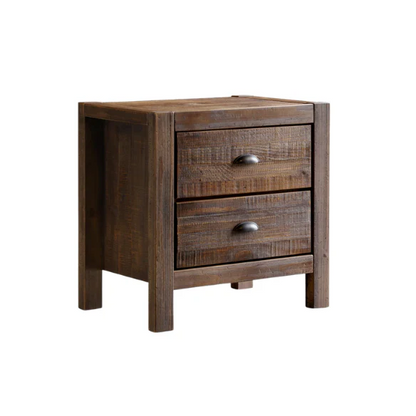 Rustic Farmhouse Aesthetic 4-Piece Queen Bedroom Set in Solid Wood – Charming and Durable
