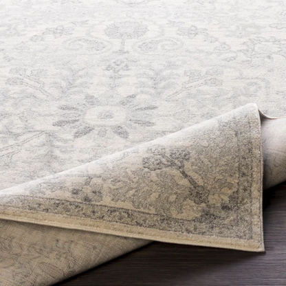 Timeless Traditional Woven Area Rug – Machine-Woven Polypropylene, Medium Pile, Durable and Easy to Clean