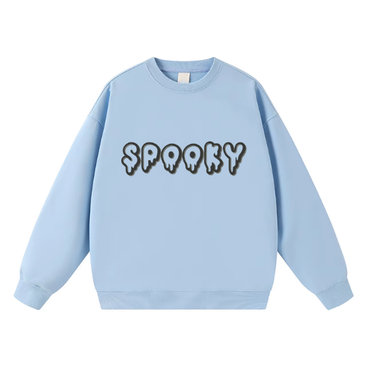Embroidered SPOOKY Drip Crewneck Sweatshirt