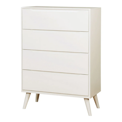 Chic White 3-Piece Bedroom Set: Timeless Style for Modern Living