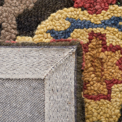 Tufted Wool Area Rug – Luxurious Floral Design