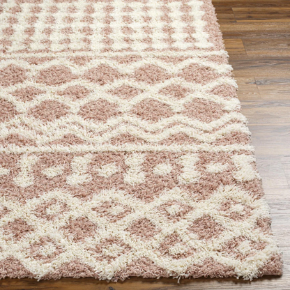 Soft Cozy Woven Shag Bohemian Tribal Area Rug