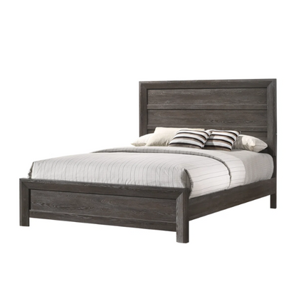 Panel Bedroom Set Special 5-Piece Queen Set – Timeless Elegance with Rich Brown Finish, Decorative Details, and Ample Storage